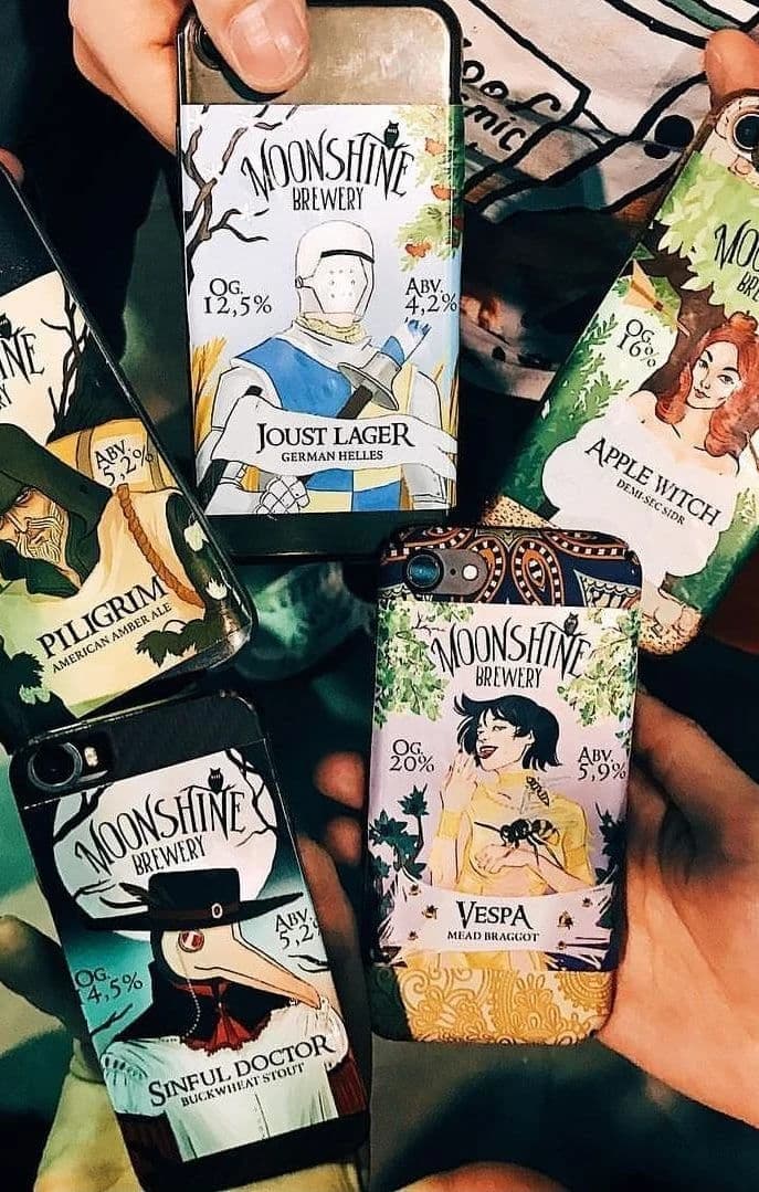 Ассортимент пива MoonShine Brewery