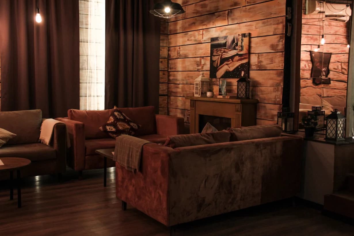 Интерьер кафе и кальянной